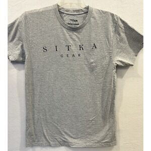 Sitka Shirt Mens Medium Gray Hunting Gear‎ Outdoors Short Sleeve Organic Cotton